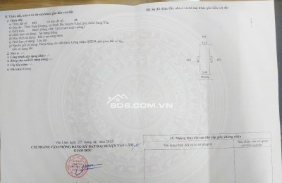 Lô đất đẹp 80 m2 ở thôn ngải dương đình dù ngõ ô tô 7 chỗ . LH 0362554684